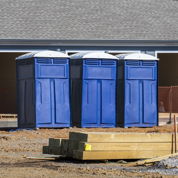 what is the maximum capacity for a single portable restroom in Derby